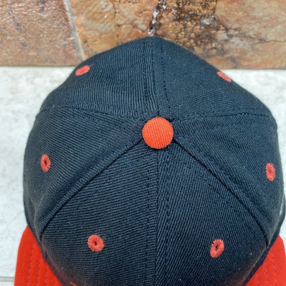 New Era 59FIFTY Frederick Key Fitted Hat 7 3/8 Black Orange 100% Wool Cap - Picture 4 of 13